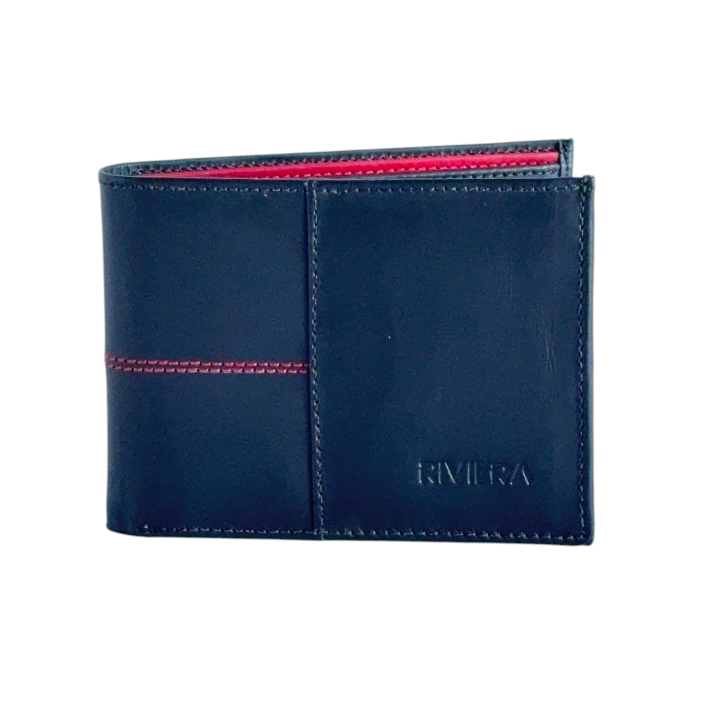 Diego – Slim Leather Wallet with External Stitching