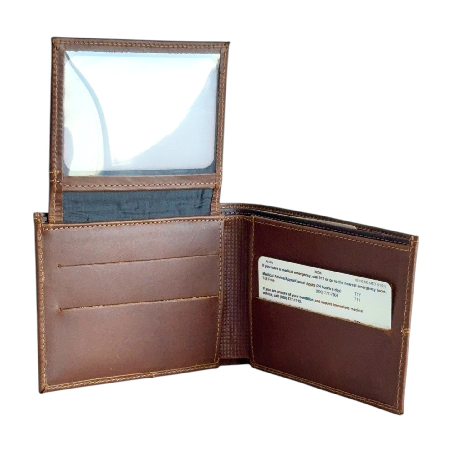Diego – Slim Leather Wallet with External Stitching