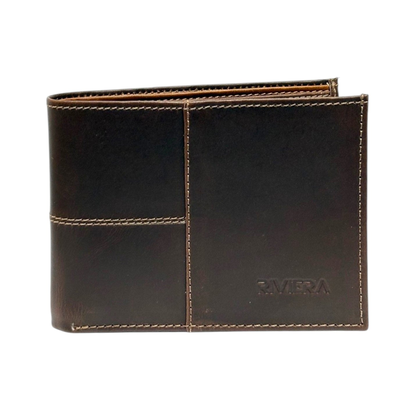 Diego – Slim Leather Wallet with External Stitching