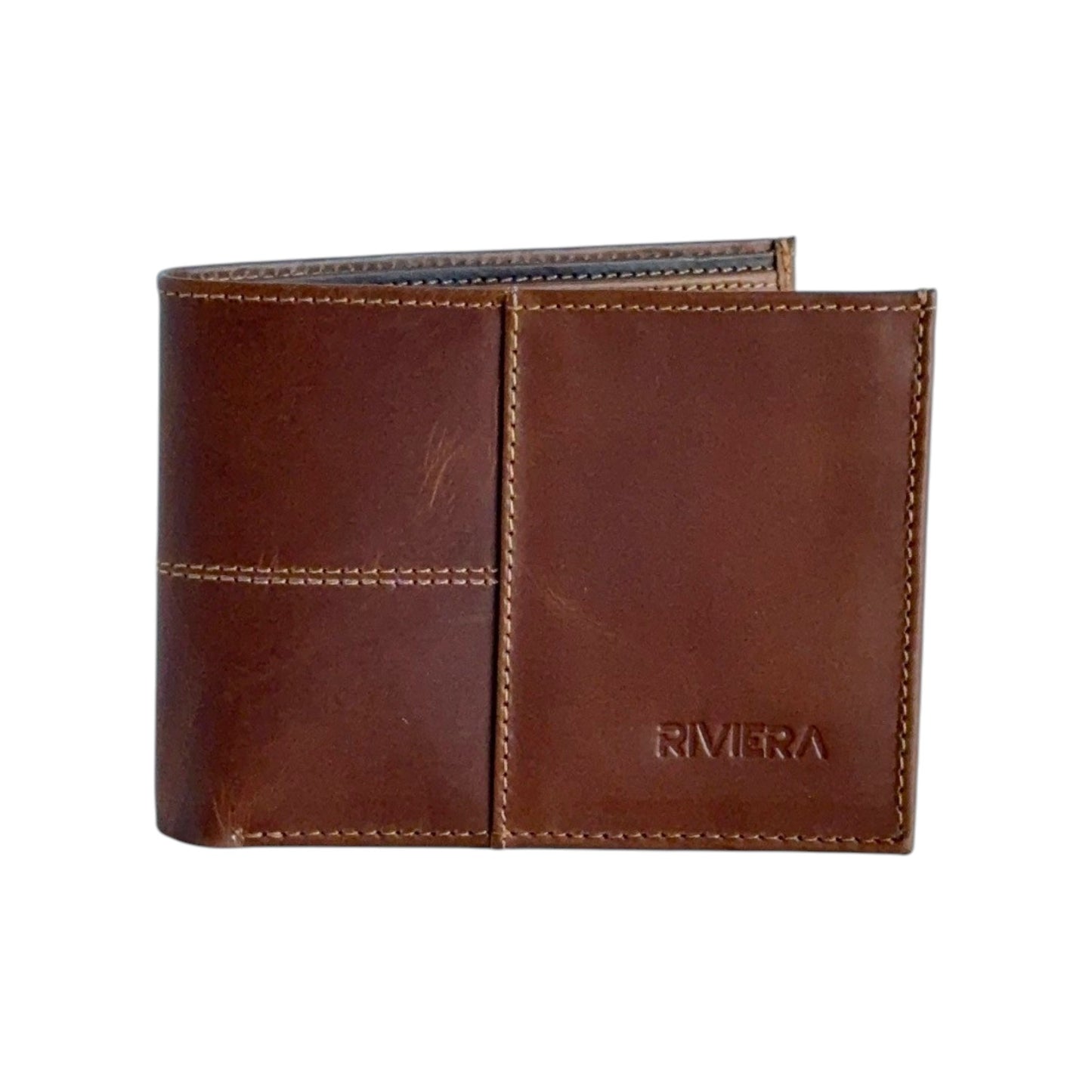 Diego – Slim Leather Wallet with External Stitching