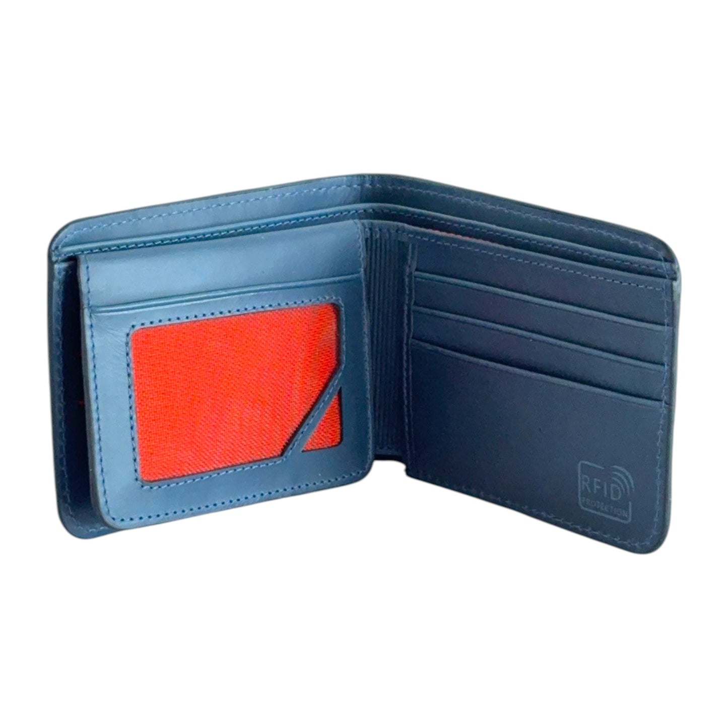 Damian – Men’s Leather Bifold Wallet with RFID & Flap