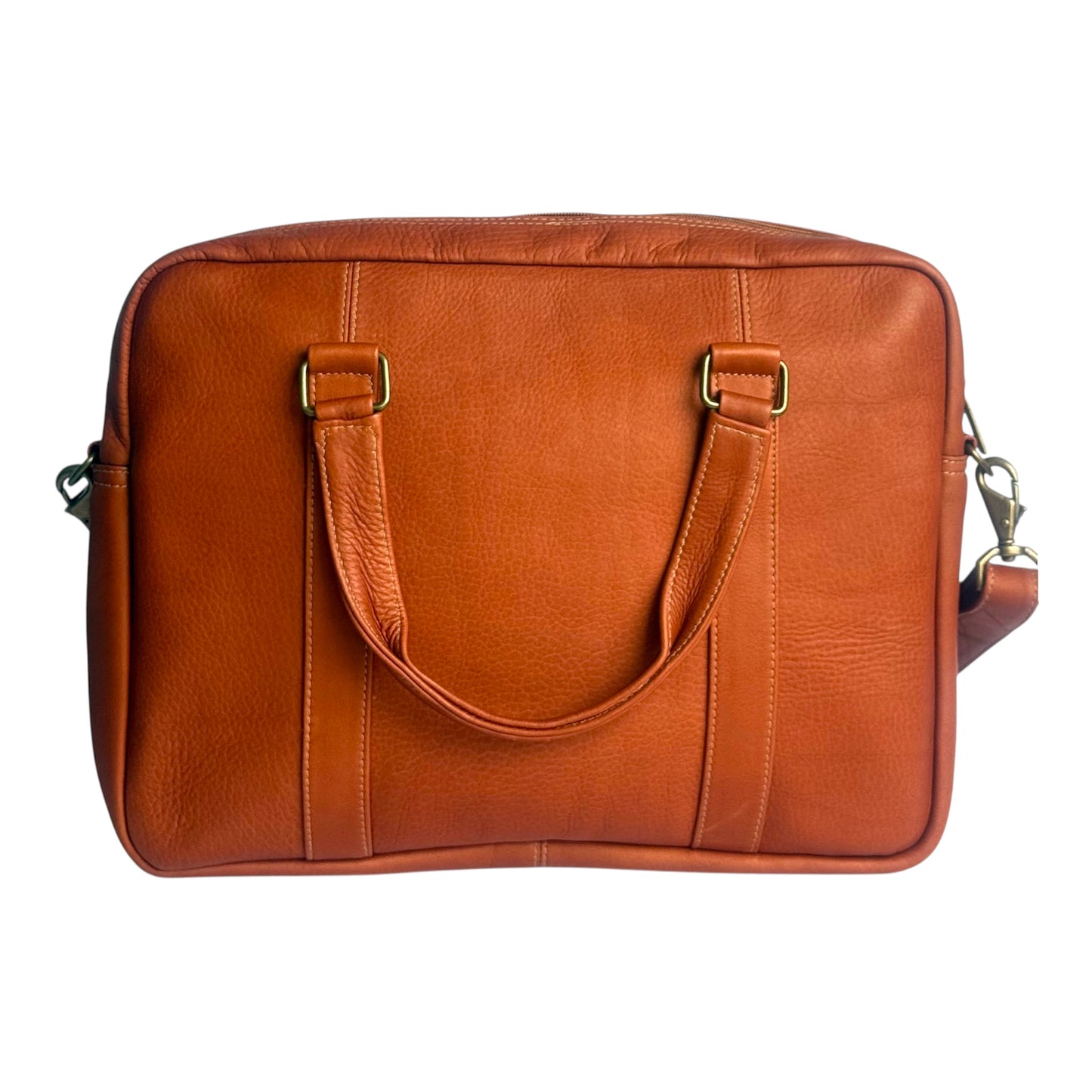 Lorenzo – Leather Messenger Bag with Laptop Pocket