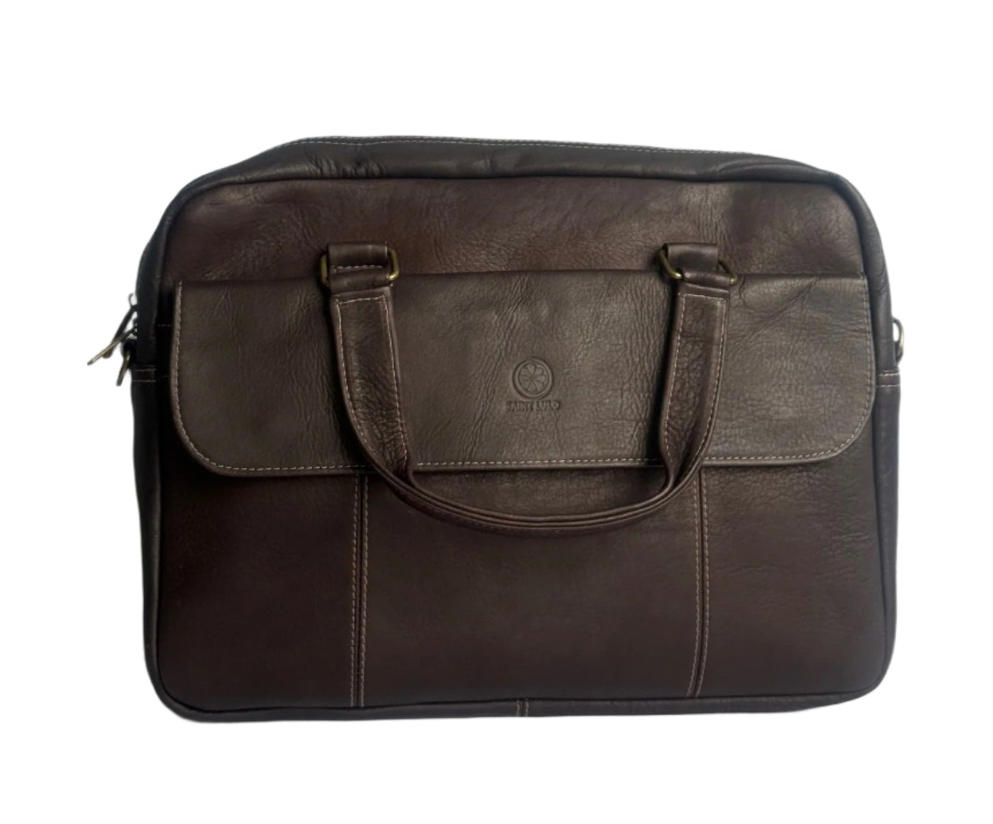 Lorenzo – Leather Messenger Bag with Laptop Pocket