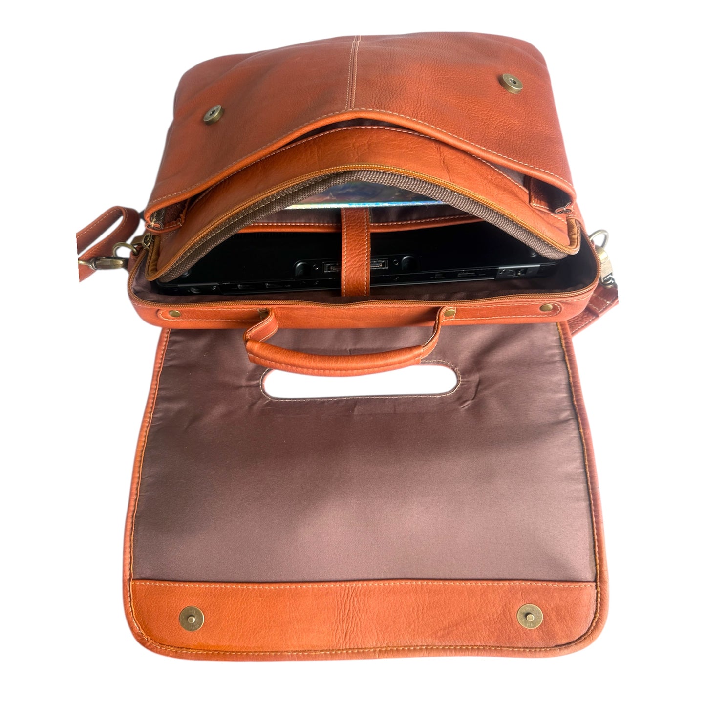 Santiago – Leather Laptop Messenger Bag