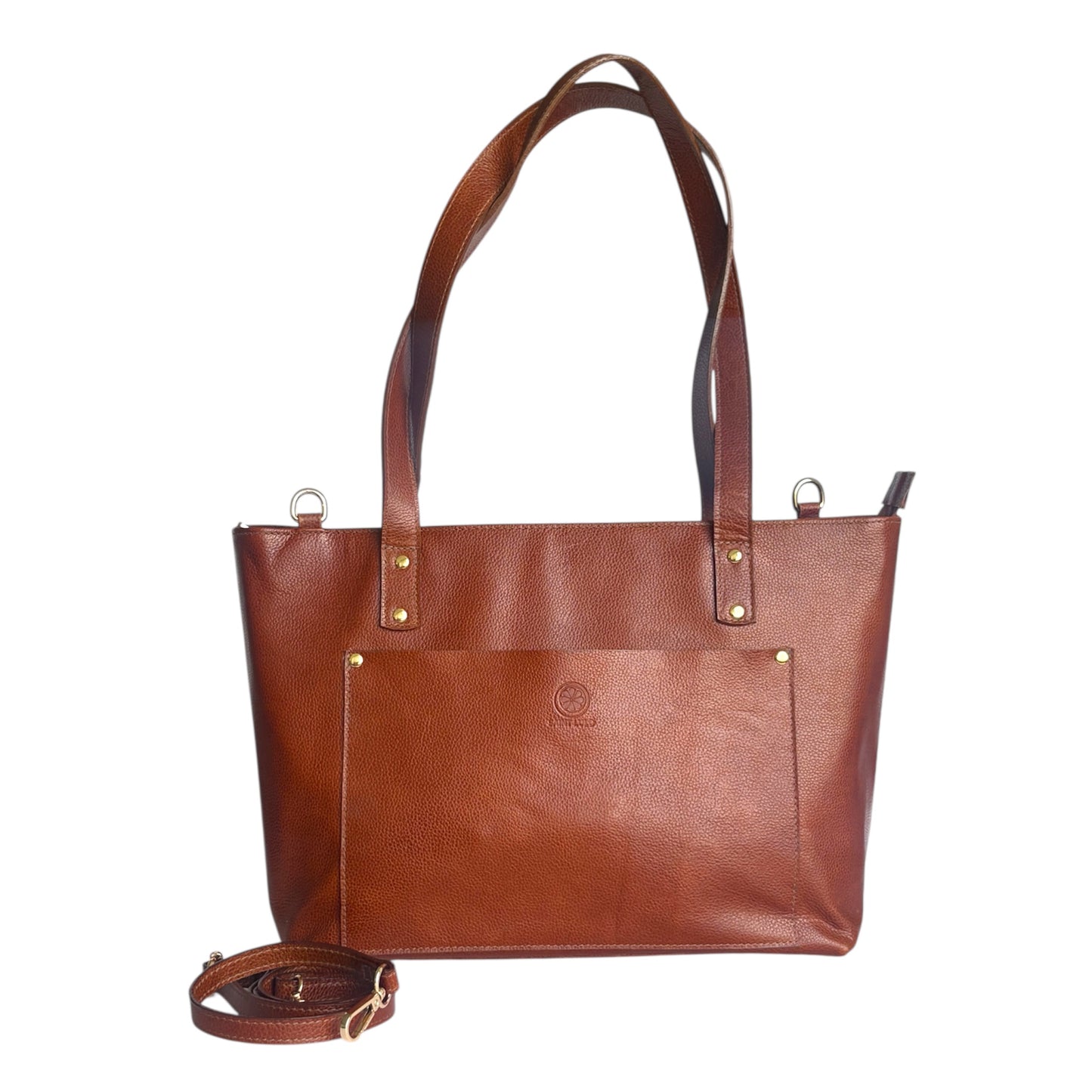 Women's Leather Large Tote Bag PC Comparment
