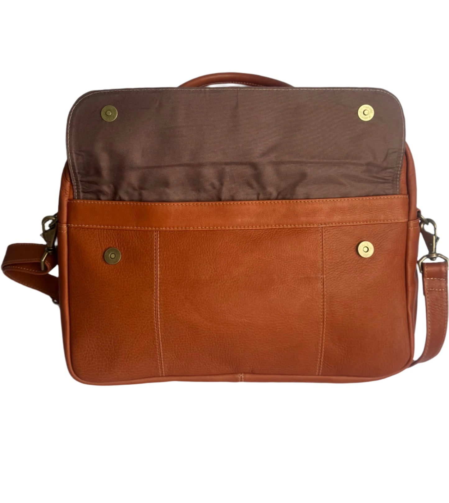 Lorenzo – Leather Messenger Bag with Laptop Pocket