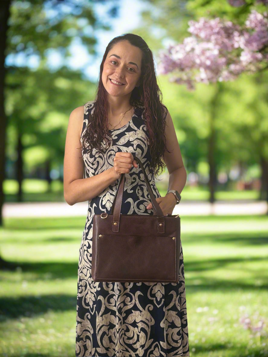 Camila – Leather Mini Tote Bag