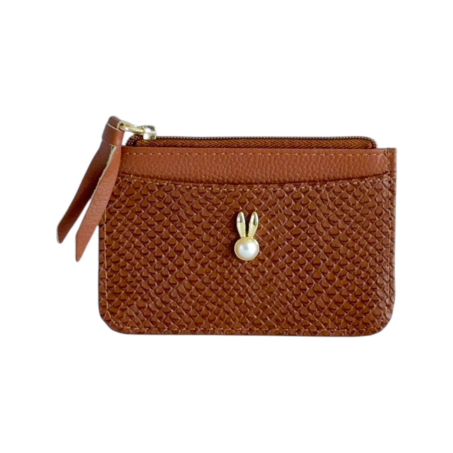 Emma – Leather Minimalist Cardholder with Zipper