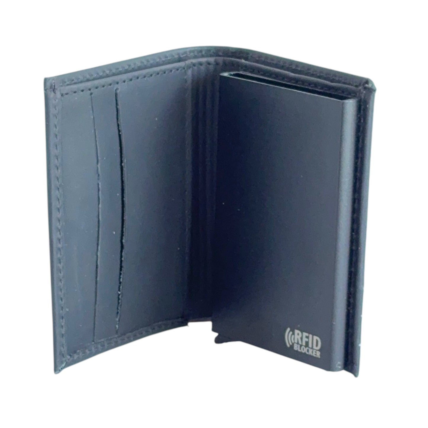 Ethan – Vertical RFID Leather Wallet with Pop-Up Cardholder