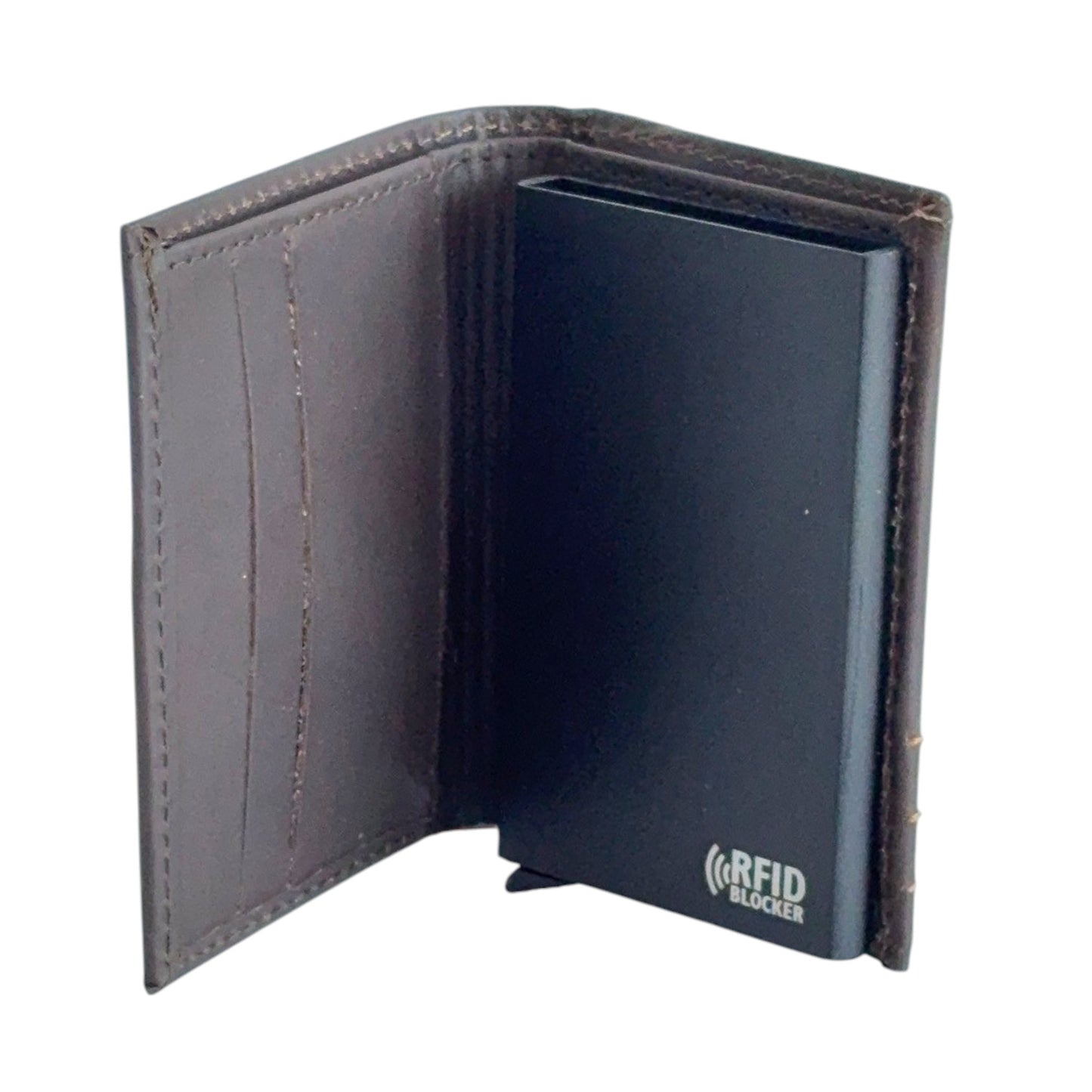 Ethan – Vertical RFID Leather Wallet with Pop-Up Cardholder