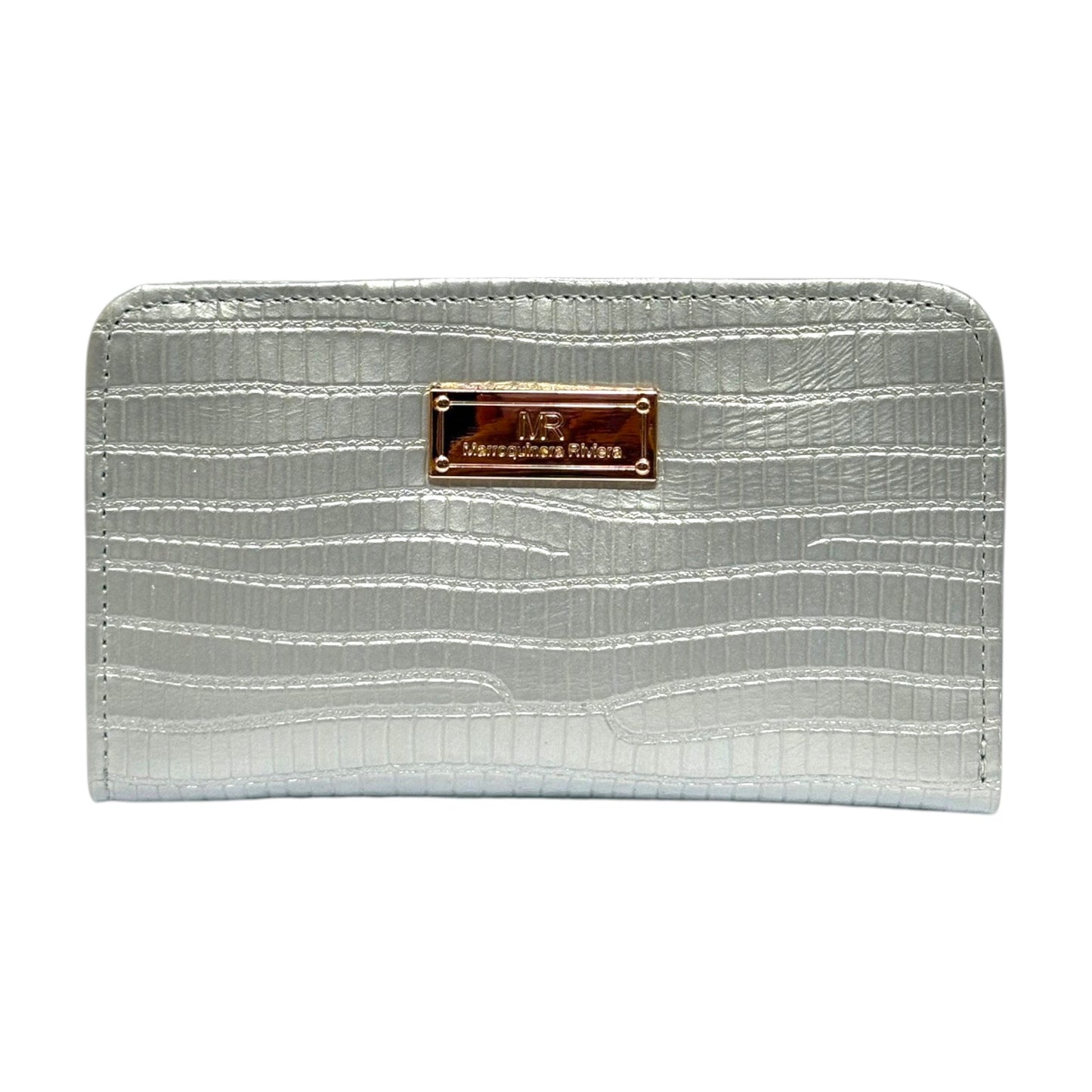 Aurora – Women’s Croc-Textured Leather Bifold Wallet