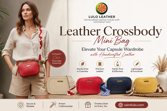 Leather crossbody mini bag