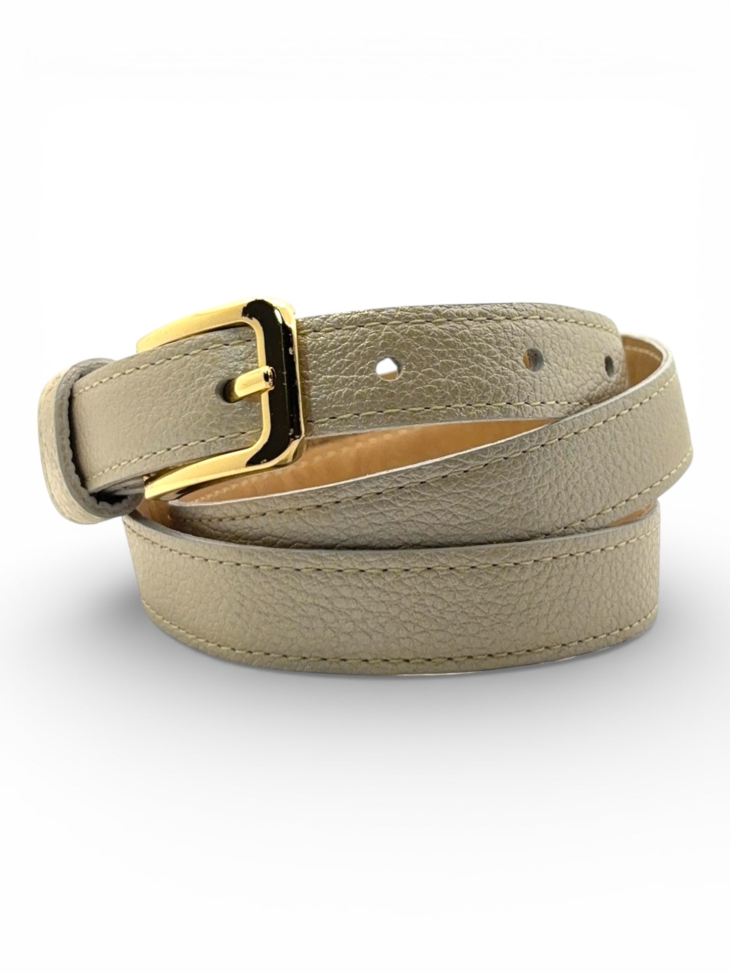 Iris Skinny Leather Belt
