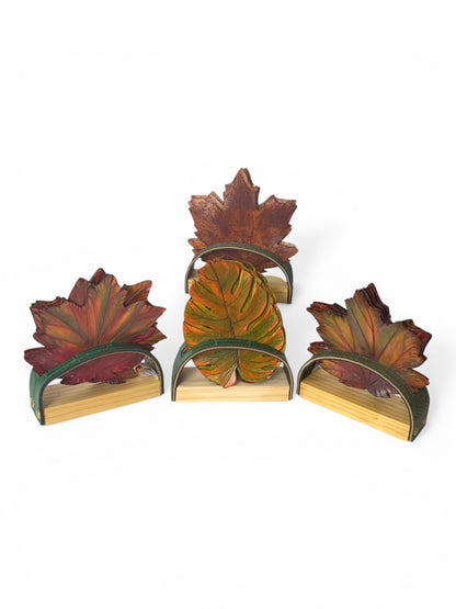Terra Set – Leather Leaf Coasters (Set of 6)