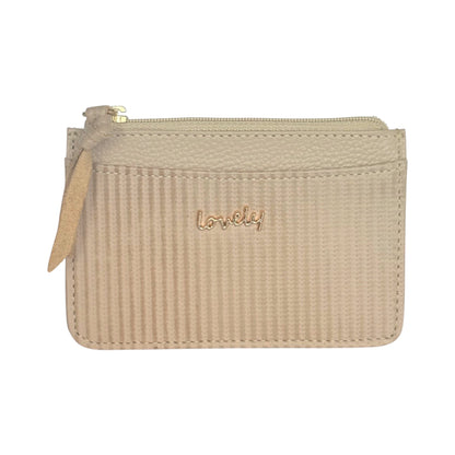 Emma – Leather Minimalist Cardholder with Zipper