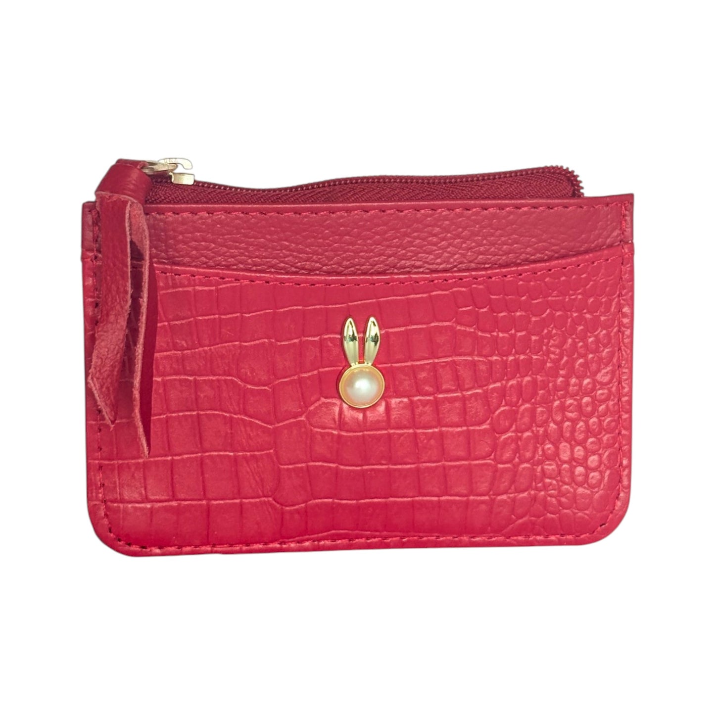 Emma – Leather Minimalist Cardholder with Zipper