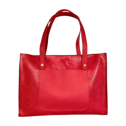 Valeria Textured Leather Tote Bag