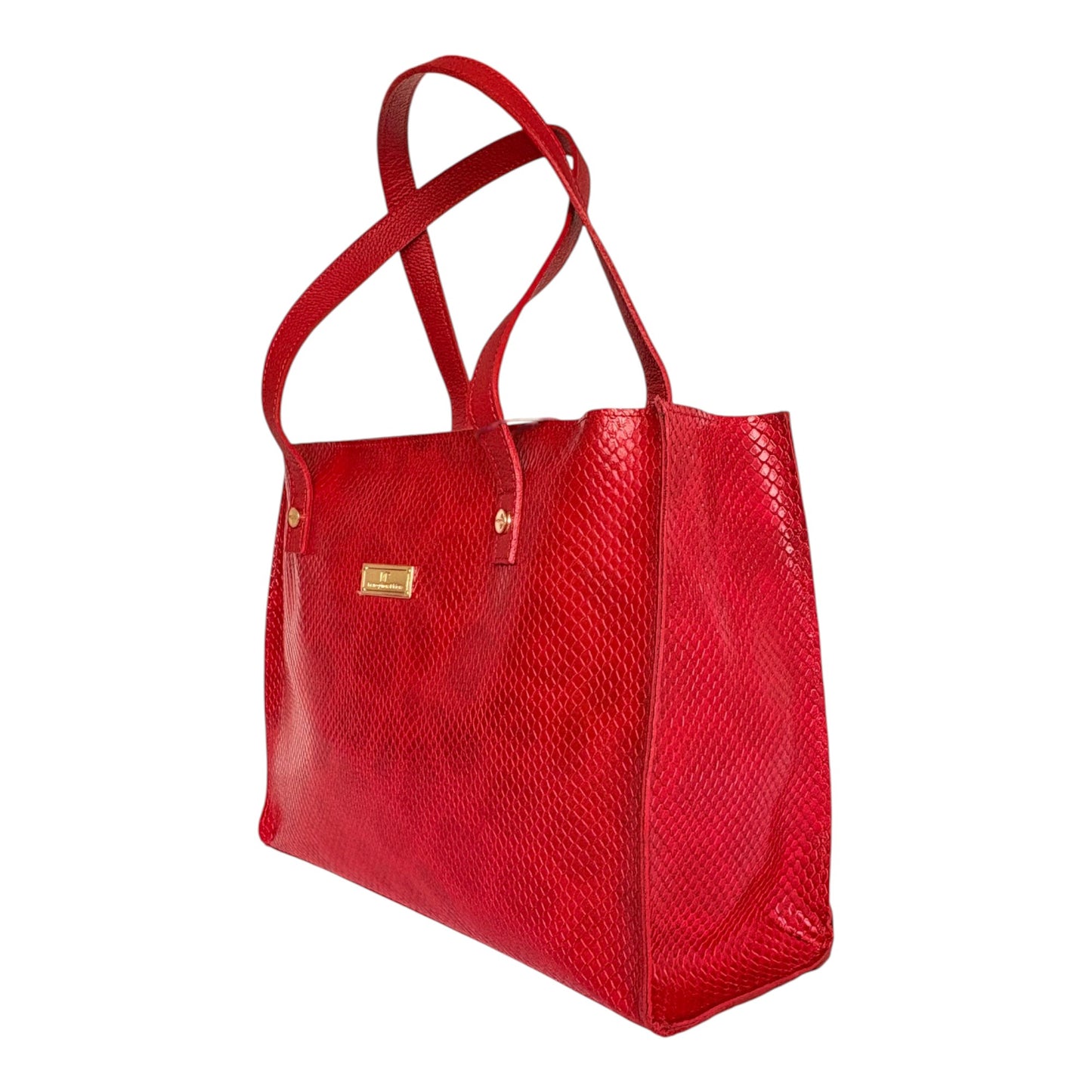 Valeria Textured Leather Tote Bag