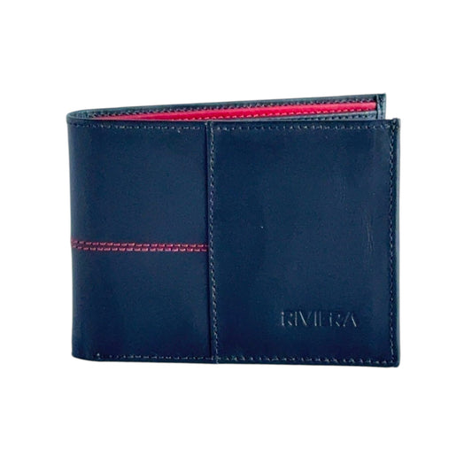 Diego – Slim Leather Wallet with External Stitching