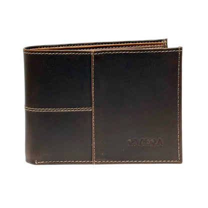 Diego – Slim Leather Wallet with External Stitching