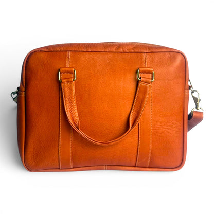 Lorenzo – Leather Messenger Bag with Laptop Pocket