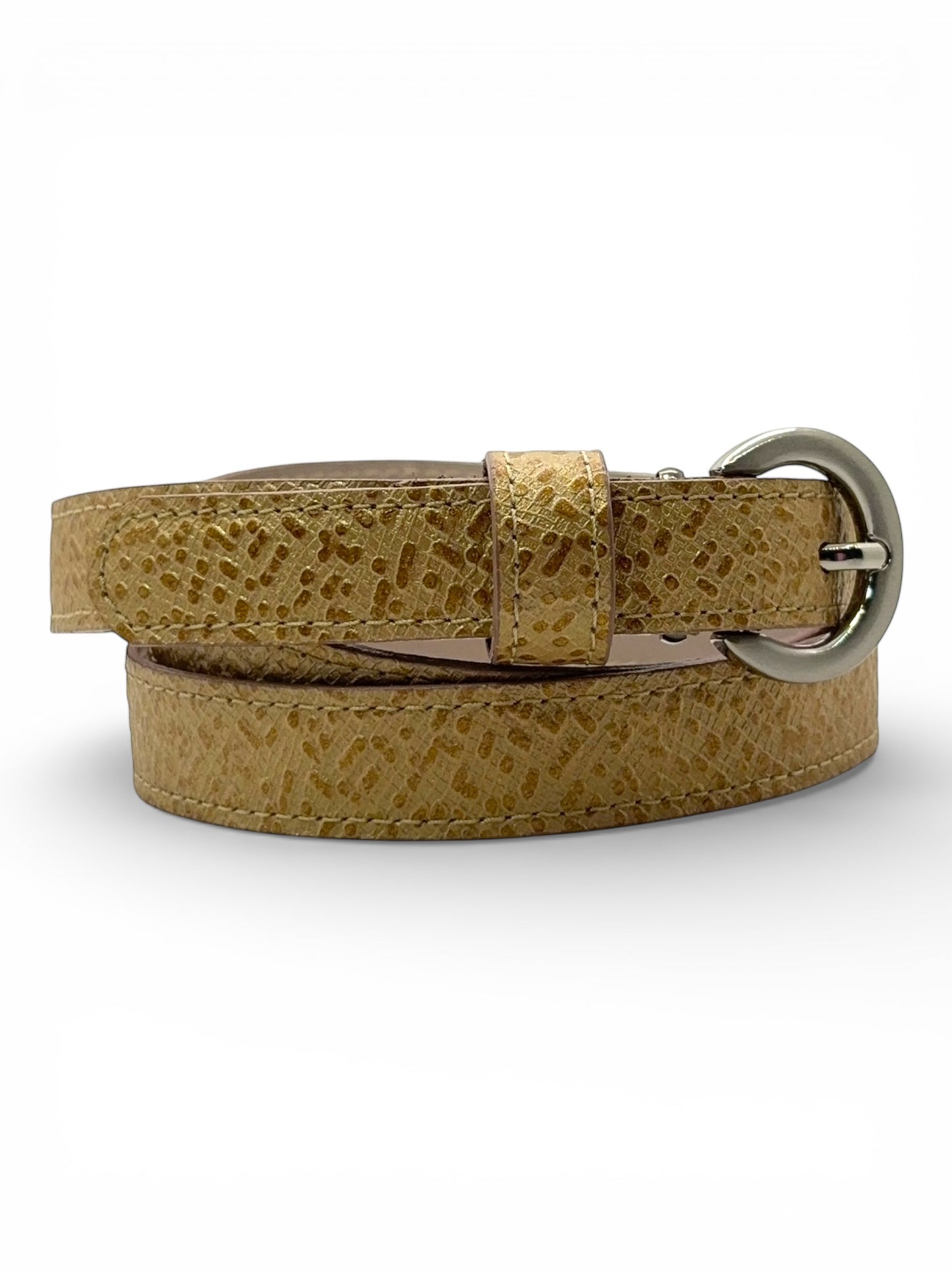 Iris Skinny Leather Belt