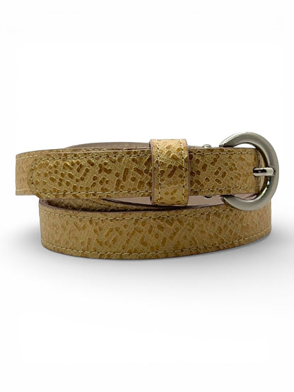Iris Skinny Leather Belt