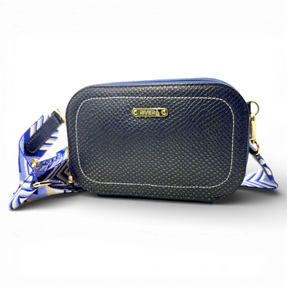 Mila – Leather Crossbody Bag with Nylon Strap