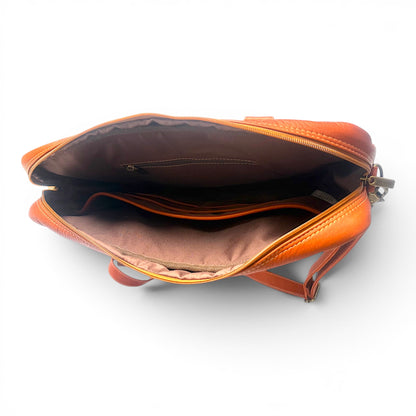 Lorenzo – Leather Messenger Bag with Laptop Pocket