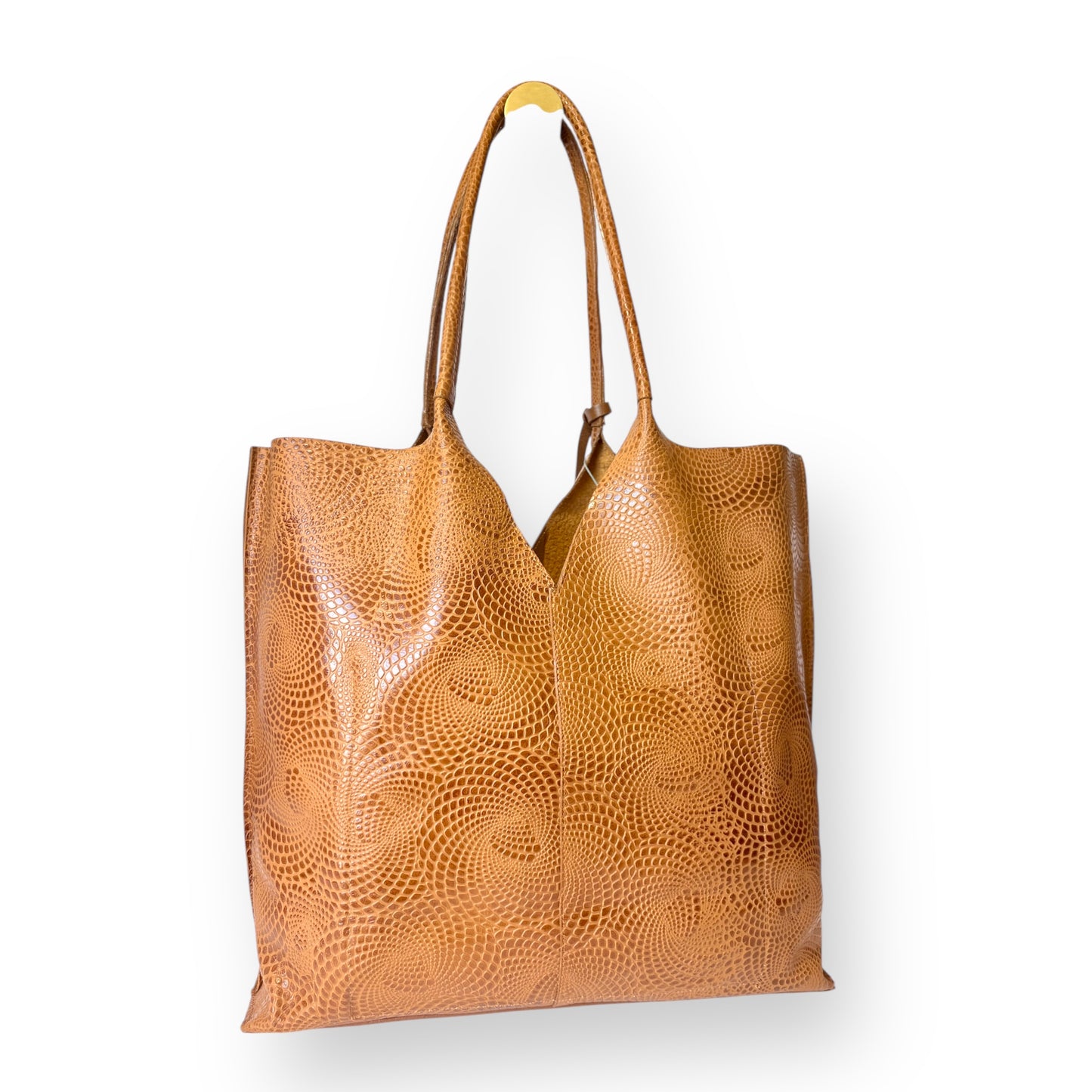 Alma Shopper – Embossed Leather Tote