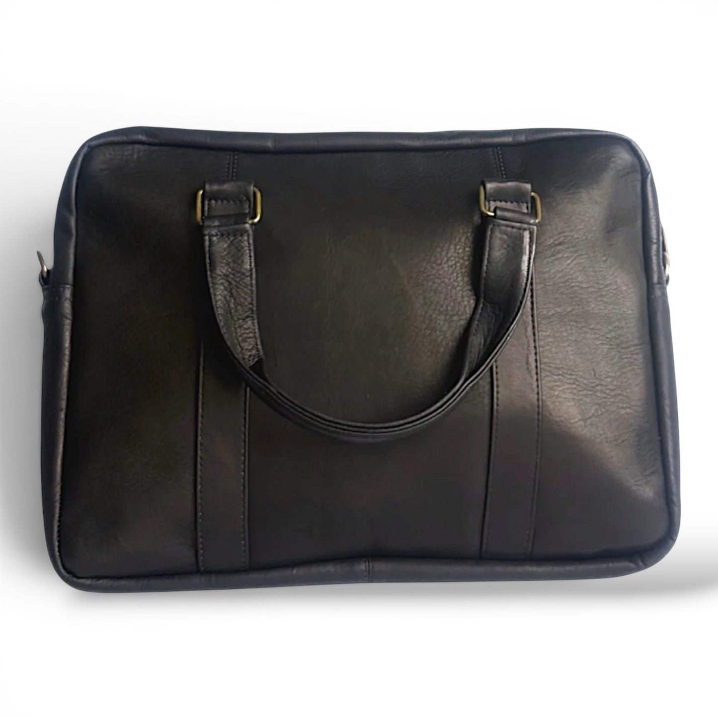Lorenzo – Leather Messenger Bag with Laptop Pocket