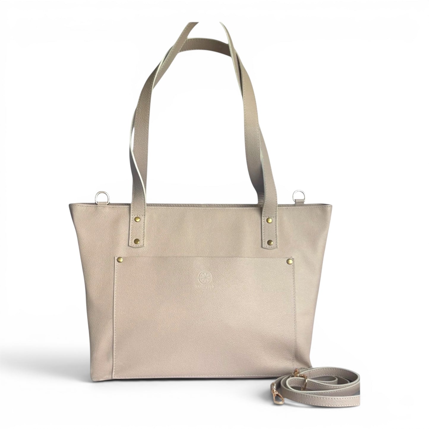 Valentina – Leather Large Tote Bag with Laptop Compartment