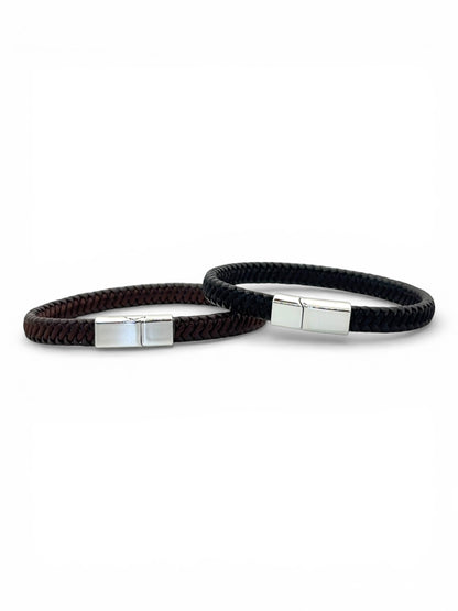 The Horizon Handwoven Leather Bracelet
