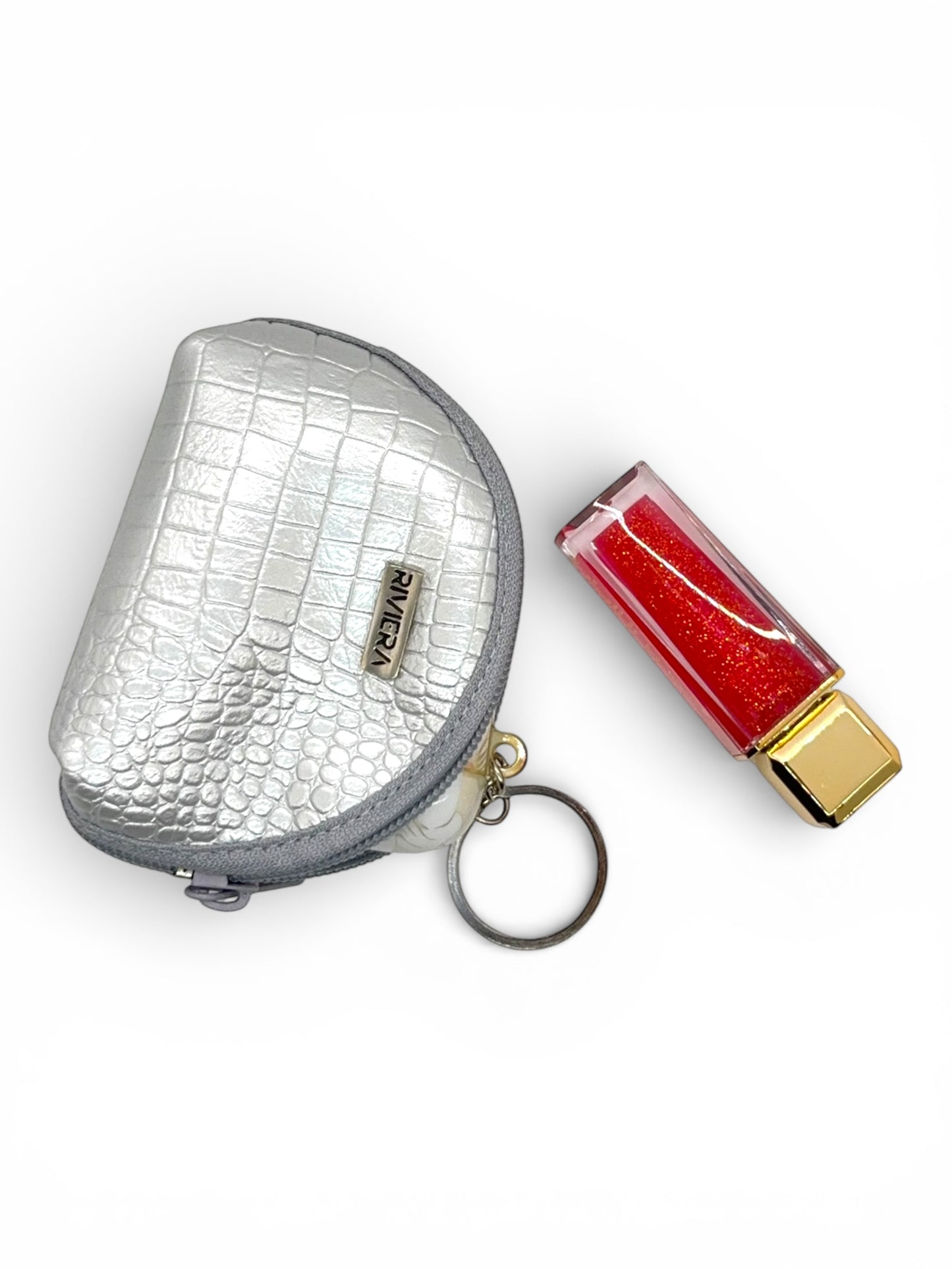 Luna Textured Leather Pouch