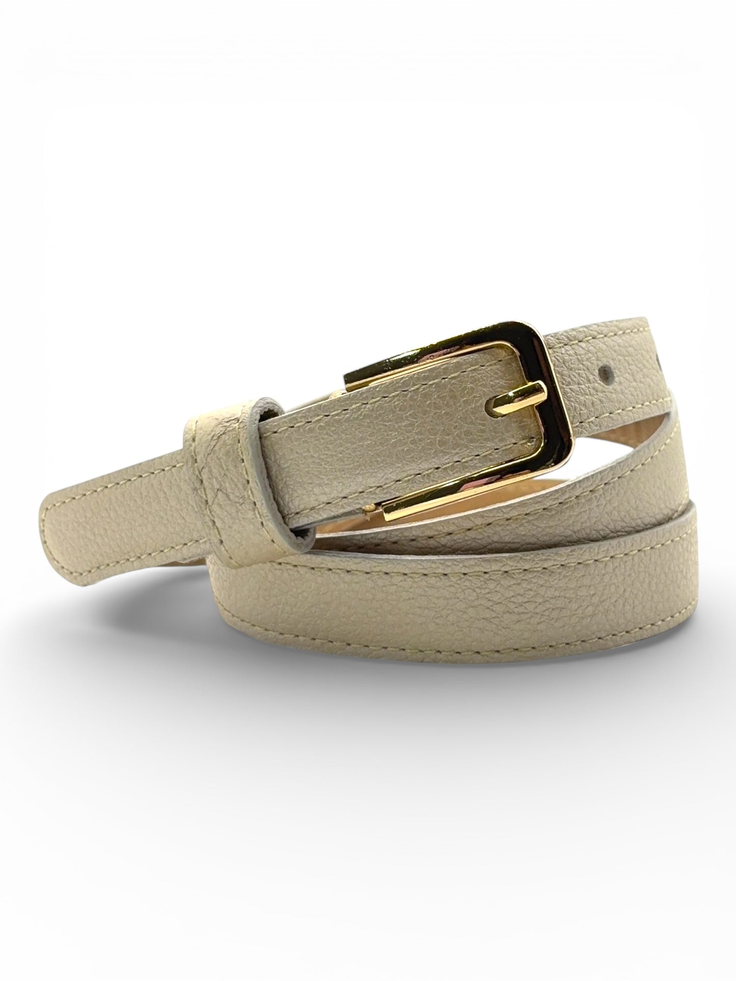Iris Skinny Leather Belt