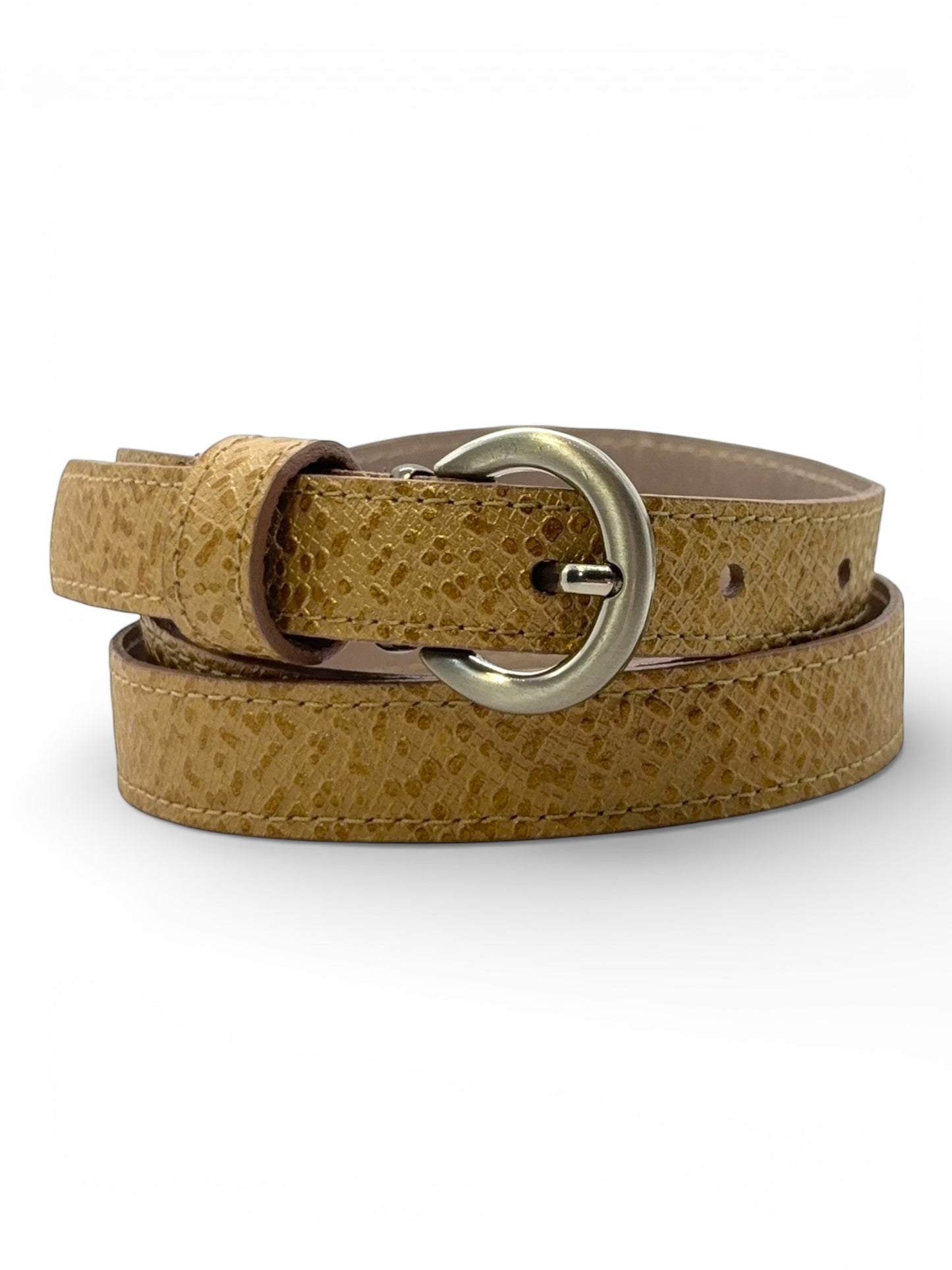 Iris Skinny Leather Belt