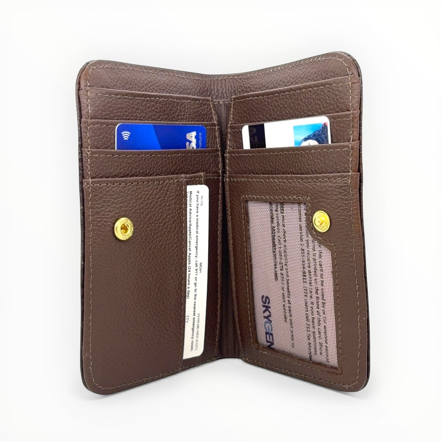 Aurora – Women’s Croc-Textured Leather Bifold Wallet