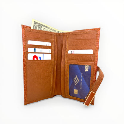 Elena Textured Large Wallet
