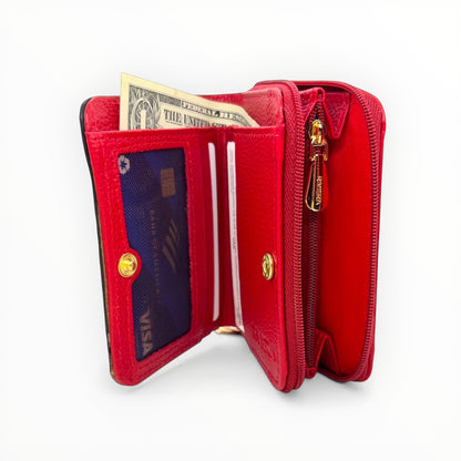 Clara Textured Small Wallet
