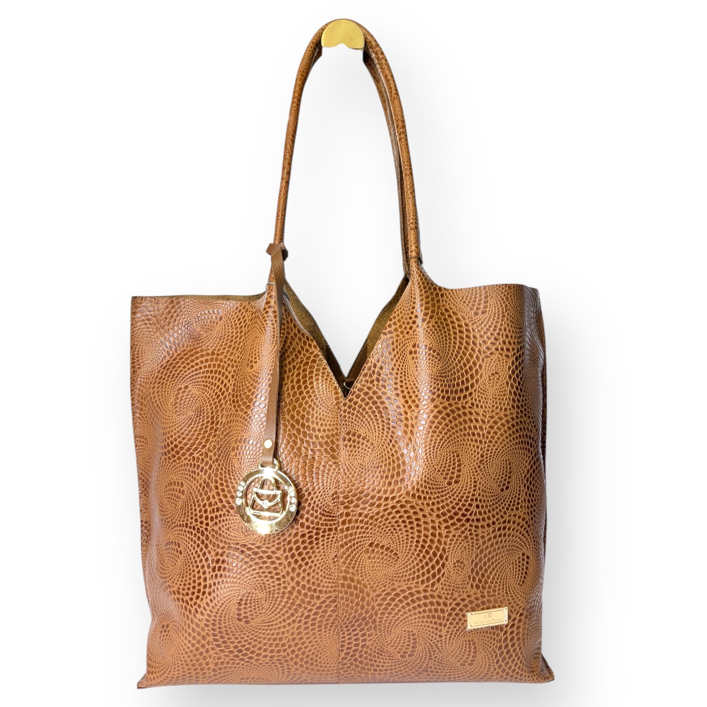 Alma Shopper – Embossed Leather Tote