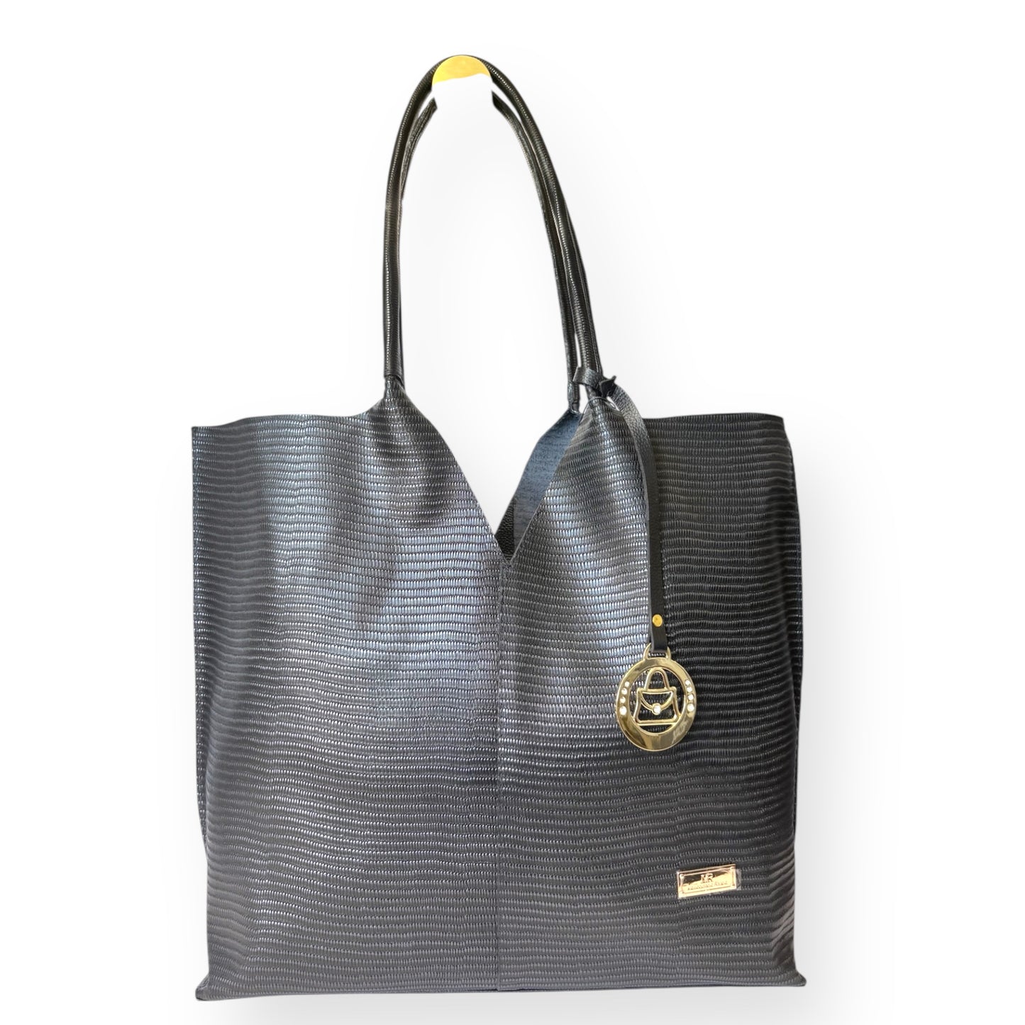 Alma Shopper – Embossed Leather Tote