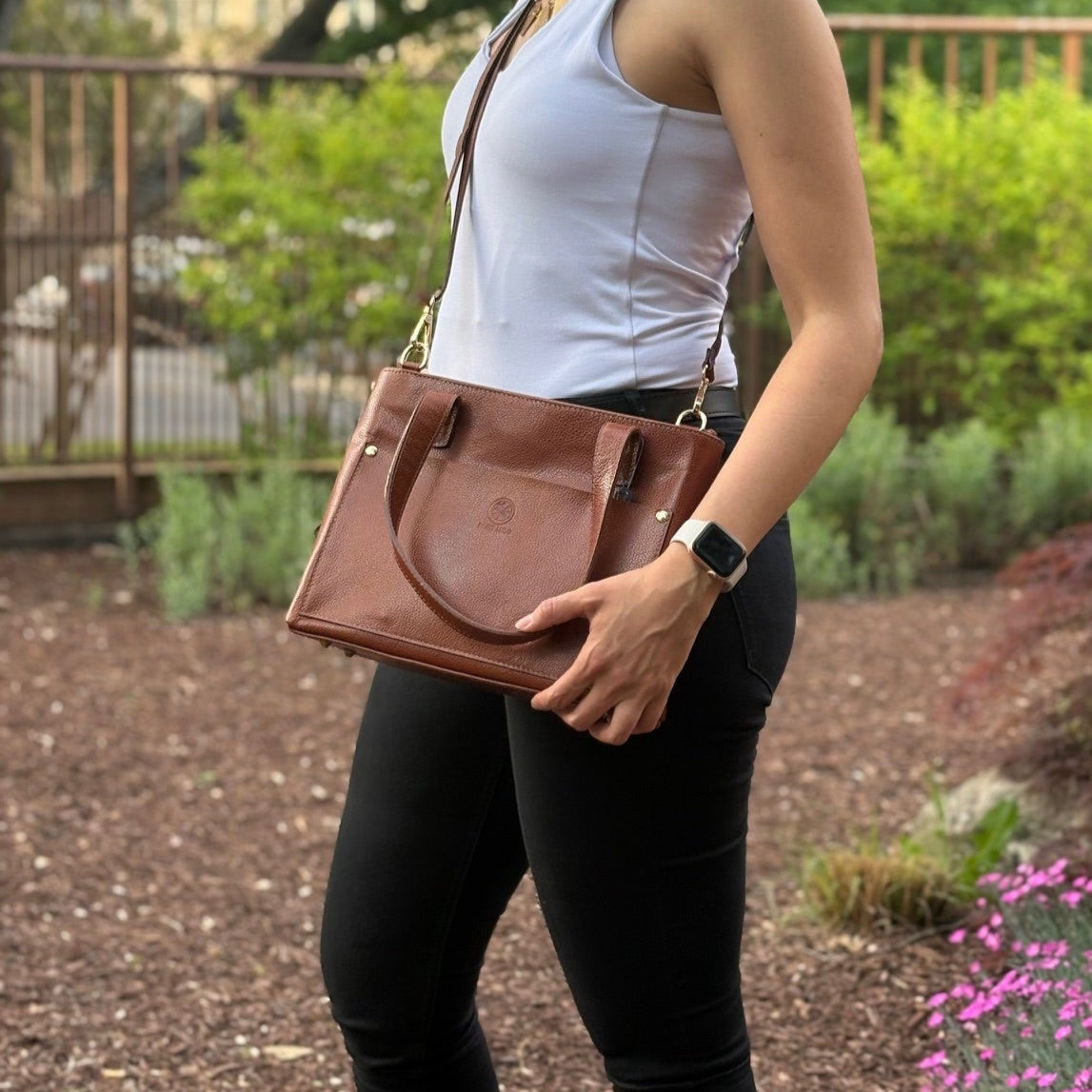 Camila – Leather Mini Tote Bag