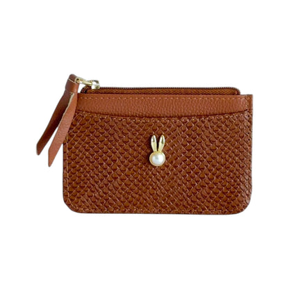 Emma – Leather Minimalist Cardholder with Zipper