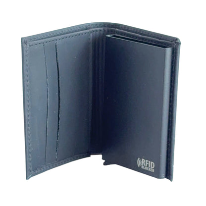 Ethan – Vertical RFID Leather Wallet with Pop-Up Cardholder