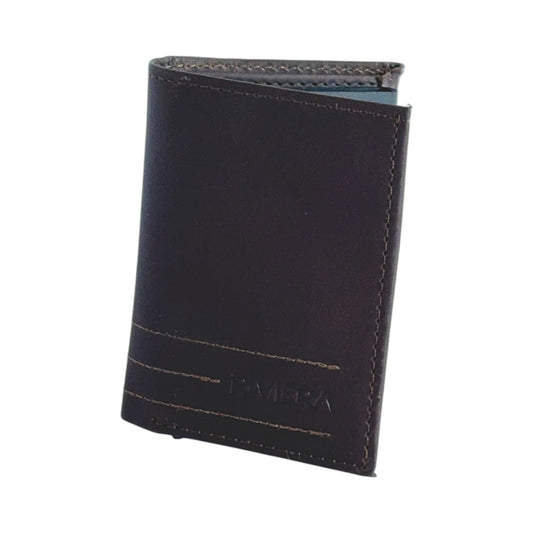 Ethan – Vertical RFID Leather Wallet with Pop-Up Cardholder