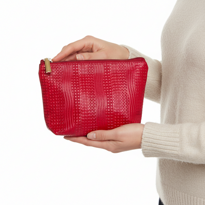 Aura-Leather Cosmetic Bag