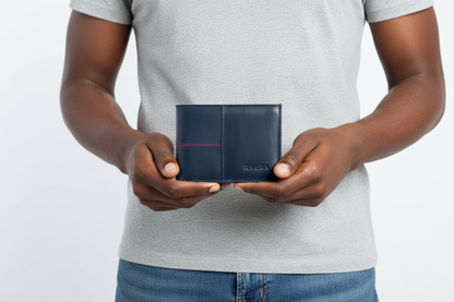 Diego – Slim Leather Wallet with External Stitching